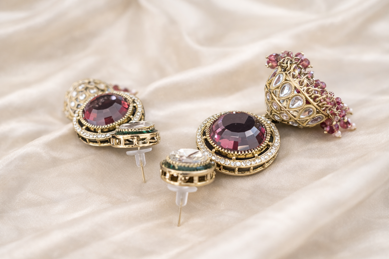 The Jahanara Royal Deep-Ruby & Pearl Choker Set