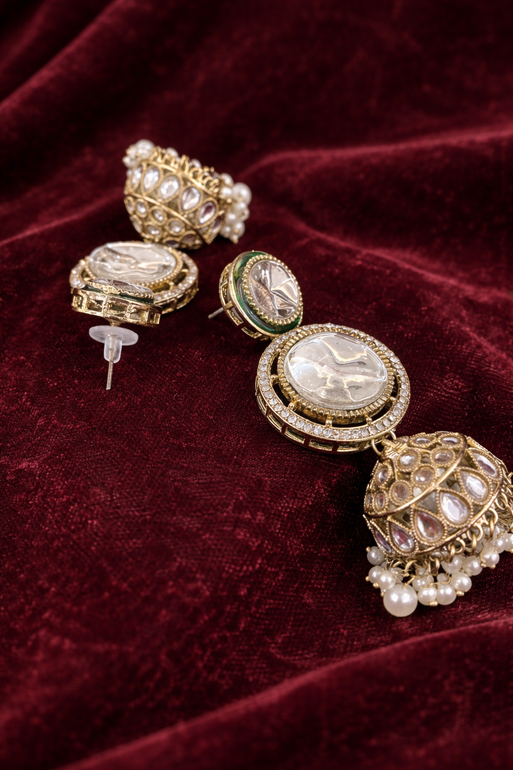 The Jahanara Royal Mirror & Pearl Choker Set