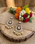 The Maharani Edit: Emerald & Ruby Polki Chandbalis