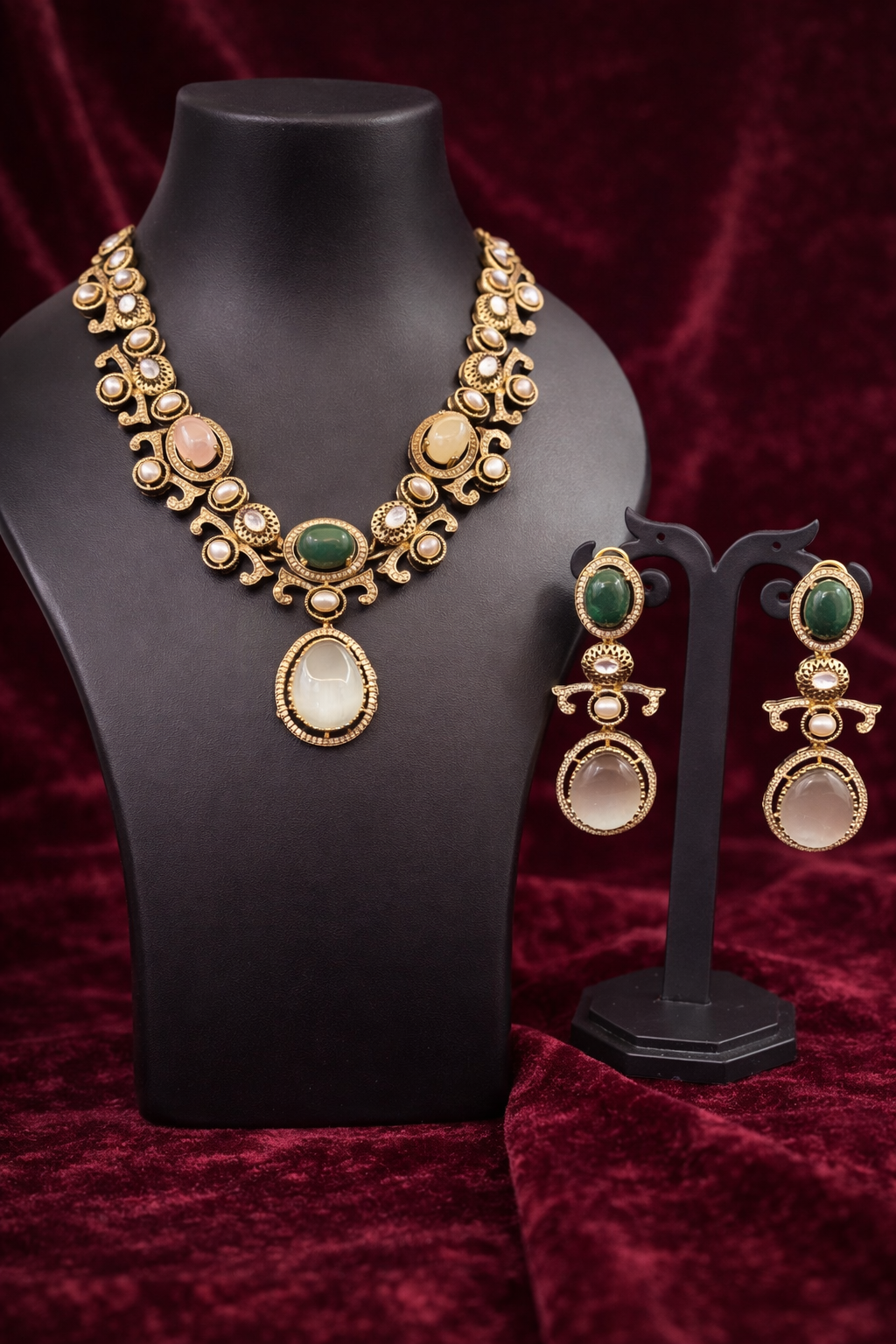 The Victorian Pastel Harmony Necklace Set