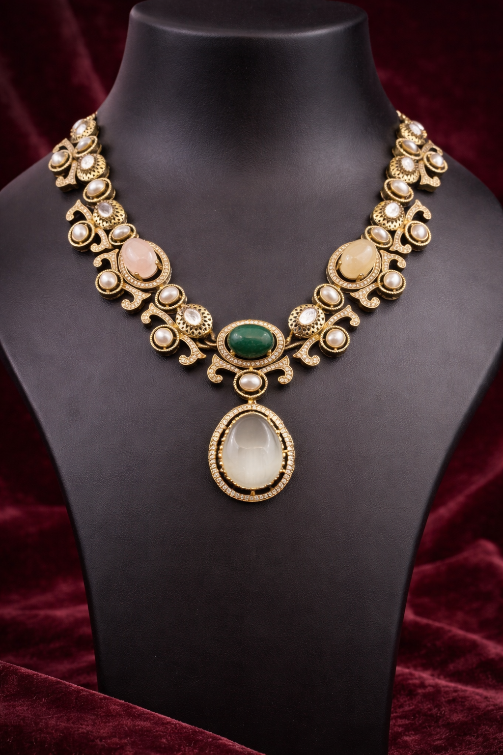 The Victorian Pastel Harmony Necklace Set