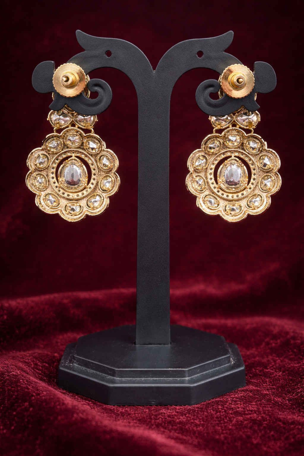 The Zoya Emerald Polki Drop Earrings